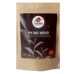 Pure Mint Herbal Iced Tea Tisane Pyramid - 50 Teabags